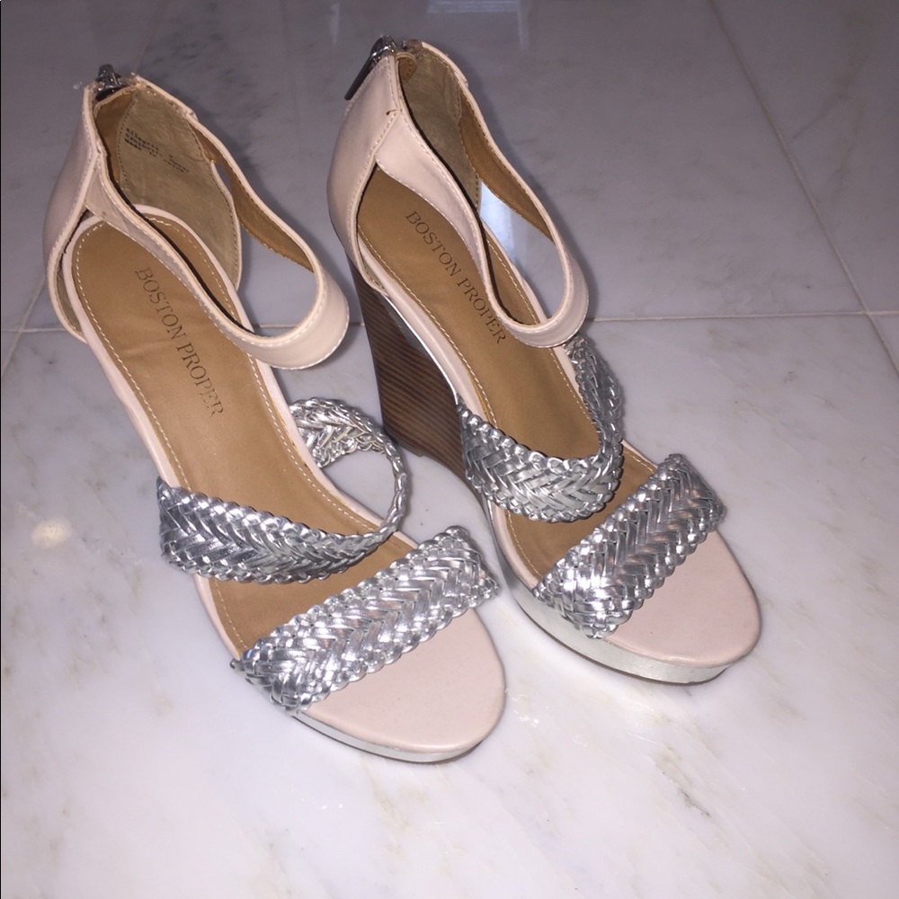 BUNDLE BOGO Boston Proper Braided Platform Sandals